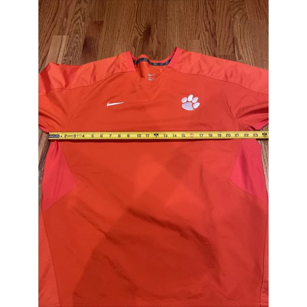 Nike Clemson Men's Windbreaker V Neck Long‎ Sleeve Size Large College Sports